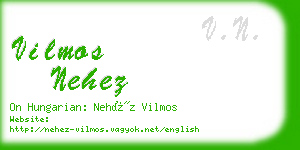 vilmos nehez business card